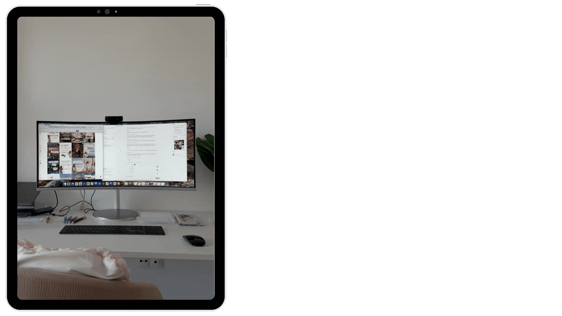 AI employee working by itself on an iPad